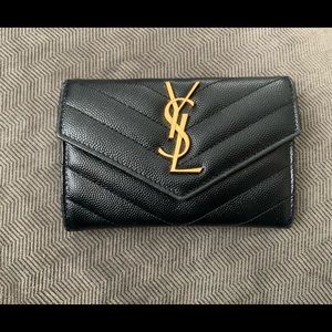 Yves Saint Laurent Monogram Envelope Wallet